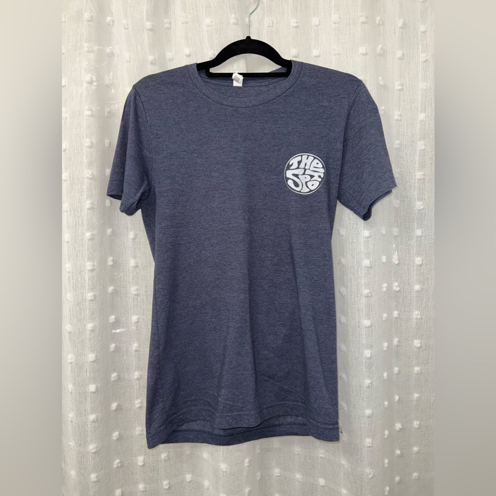 The spot smoothie bar shirt, darker blue/slate blue gray